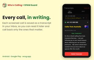 Who's Calling + SPAM Guard screenshot 3