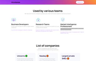 Solutions provided by WhoisRemote.