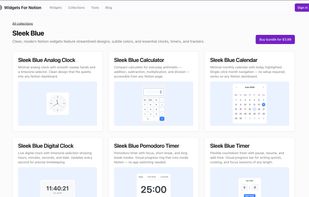 List of Widgets