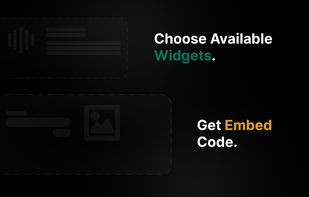 Choose Available Widgets and Get Embed Code.
