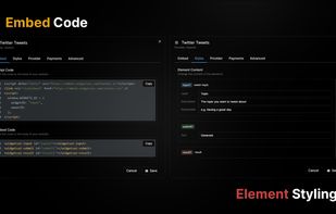 Embed Code & Element Styling
