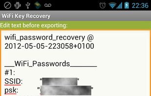 Wifi Key Recovery screenshot 1