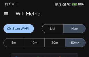 Wifi scan result in Map View