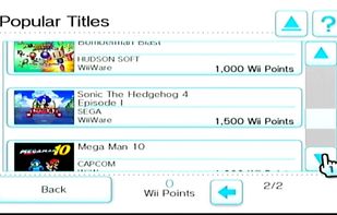 Wii Shop Channel screenshot 2