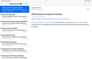 WikiNewsFeed screenshot 1