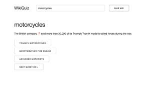 WikiQuiz screenshot 1