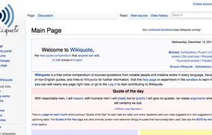 Wikiquote screenshot 1