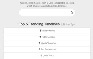 WikiTimelines screenshot 1
