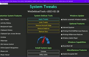 Win Debloat Tools screenshot 1