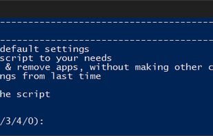 Win11Debloat screenshot 1
