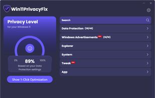 Win11PrivacyFix screenshot 1