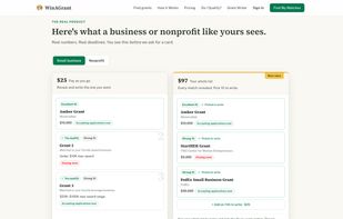 See every grant that fits your business, by name, with what it pays and when it closes.
