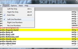 WinDiff screenshot 1