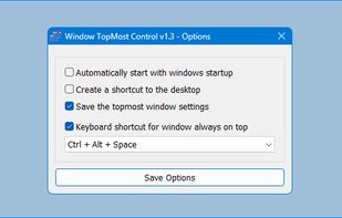 Window TopMost Control screenshot 1