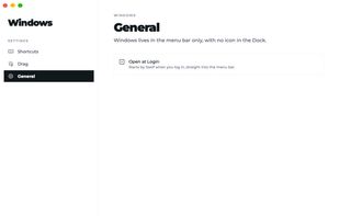 General settings.
