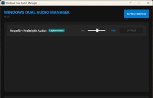 Windows Dual Audio Manager screenshot 1