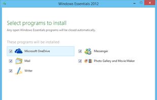 Windows Essentials screenshot 1