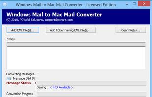 PCVARE Windows Mail to Mac Mail Converter screenshot 1