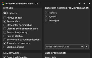 Windows Memory Cleaner screenshot 1