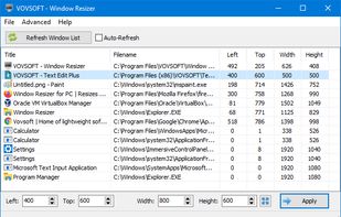 Window Resizer screenshot 1