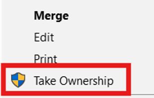Windows Take Ownership Utility screenshot 1