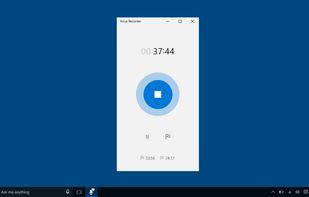 Windows Voice Recorder screenshot 1