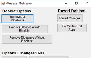 Windows10Debloater GUI