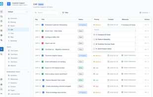 Flexible Lists with Inline Editing
