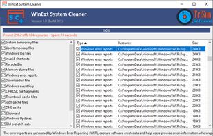 WinExt System Cleaner screenshot 1