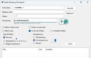 WinFindGrep screenshot 2