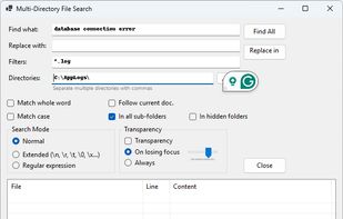 WinFindGrep screenshot 1