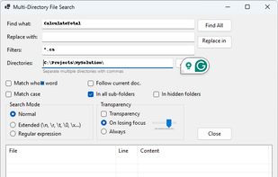 WinFindGrep screenshot 1