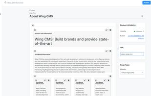 Wing CMS screenshot 2