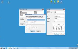 The key creation dialog with calendar for choosing an expiration date, if desired