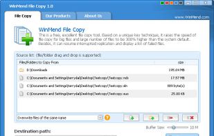 WinMend File Copy screenshot 1