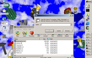 This is a screenshot of the new alpha blending feature, which results in semi-transparent Ghost penguins!