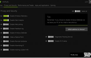 WinPurify screenshot 1