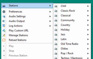 WinRadioTray screenshot 1