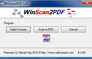 WinScan2PDF screenshot 1