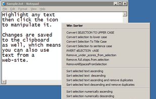 Winsorter screenshot 1