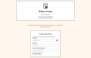 Winter Forms screenshot 1