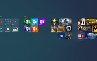 Customized start menu using WinTiler 2