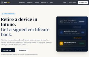 Wipe Intune-managed devices from inside your own tenant and get a certificate back.