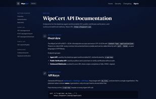 WipeCert screenshot 2
