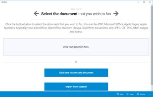 Select or scan a document