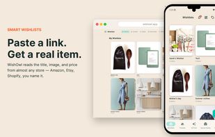 Smart wishlists — Paste a link, get a real item. WishOwl reads the title, image, and price from almost any store — Amazon, Etsy, Shopify, you name it.