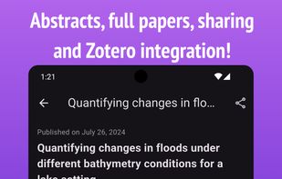 Screenshot showing the article details screen.