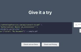 WkHTMLtoPDF Service screenshot 2
