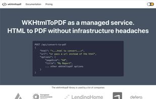 WkHTMLtoPDF Service screenshot 1