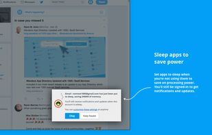 Sleep apps to save power